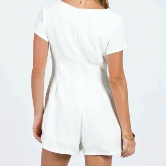 Princess Polly White Button-Up Romper - Picture 2 of 5